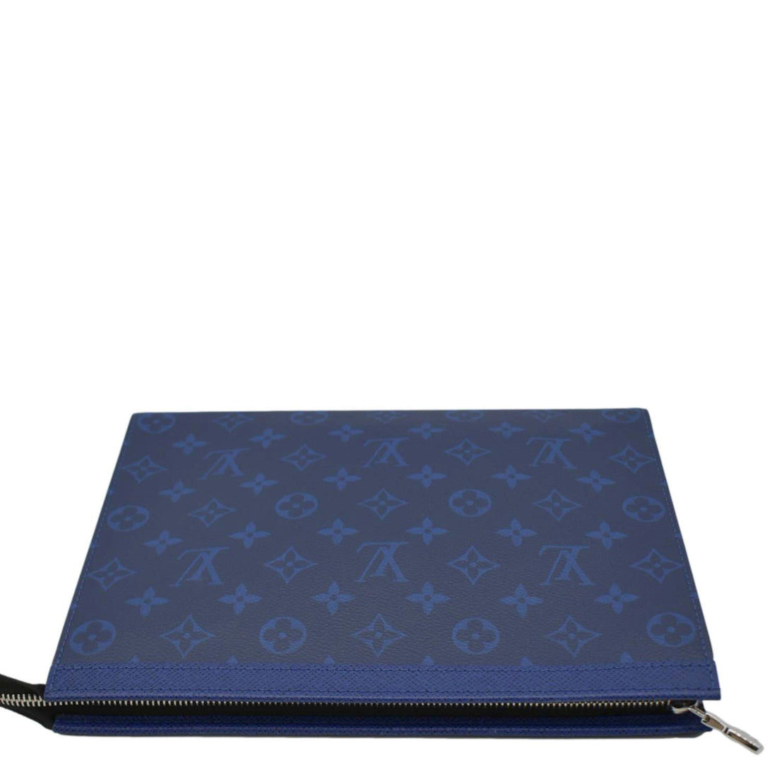 LOUIS VUITTON Voyage MM Taigarama Pochette Bag Blue