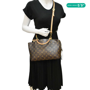 LOUIS VUITTON Petit Palais Monogram Canvas Shoulder Bag Brown