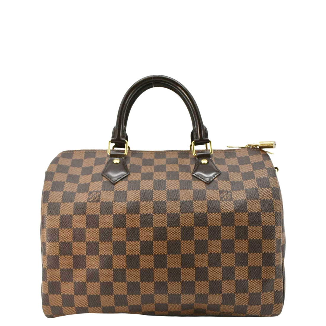 LOUIS VUITTON Speedy 30 Bandouliere Damier Ebene Shoulder Bag Brown