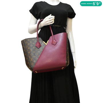 LOUIS VUITTON Kimono MM Monogram Canvas Shoulder Bag Maroon