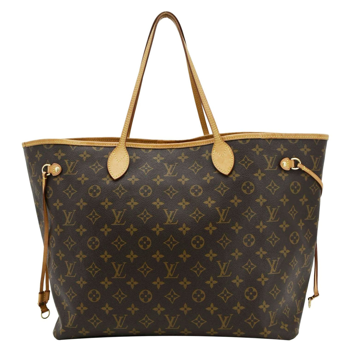 LOUIS VUITTON Neverfull GM Monogram Canvas Shoulder Bag Fuchsia