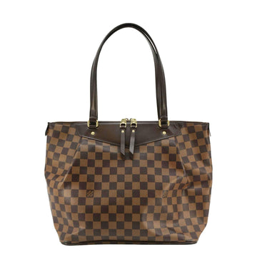LOUIS VUITTON Westminster GM Damier Ebene Tote Shoulder Bag Brown