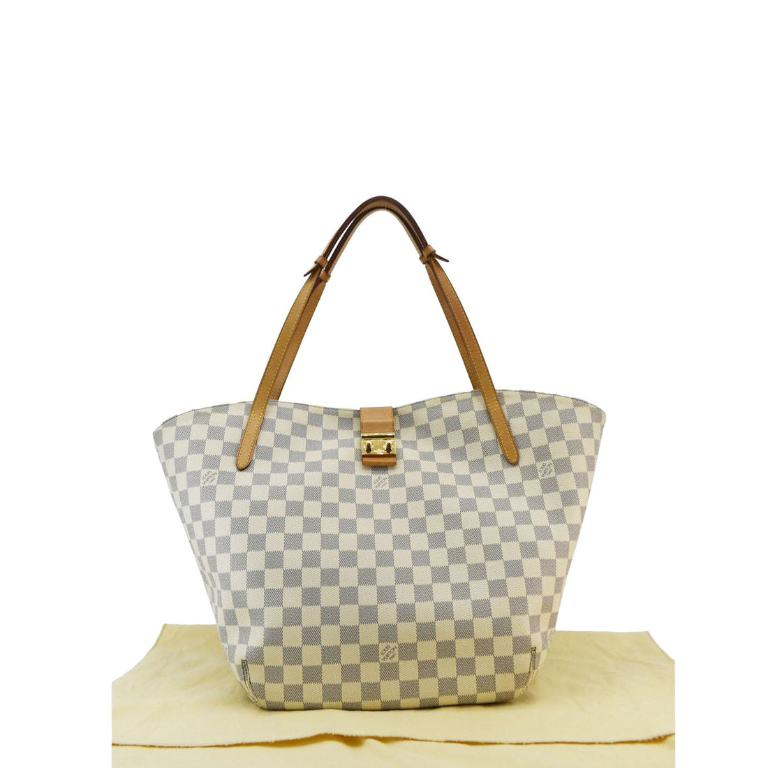 LOUIS VUITTON Salina PM Damier Azur Shoulder Bag White
