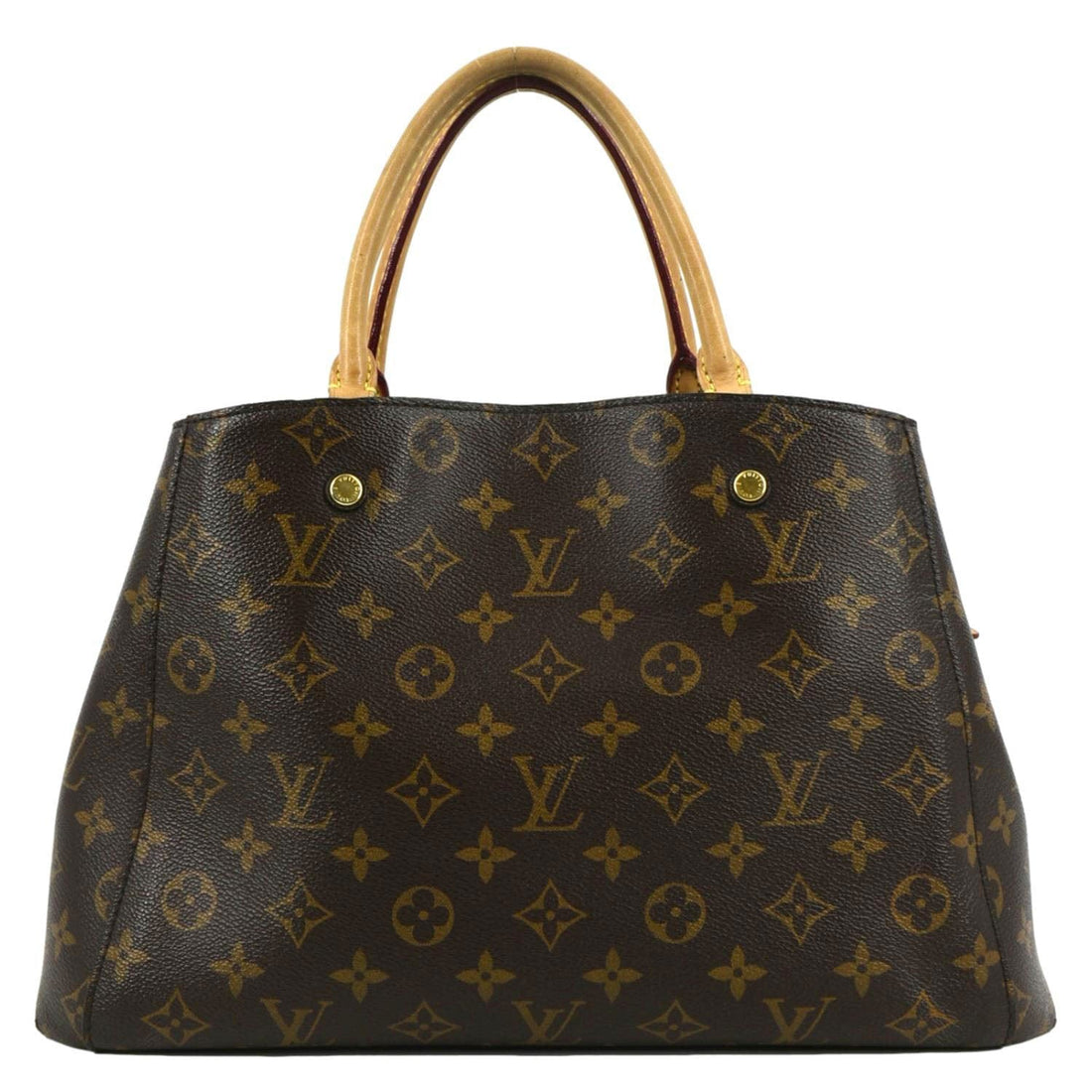 LOUIS VUITTON Montaigne MM Monogram Canvas Shoulder Bag Brown