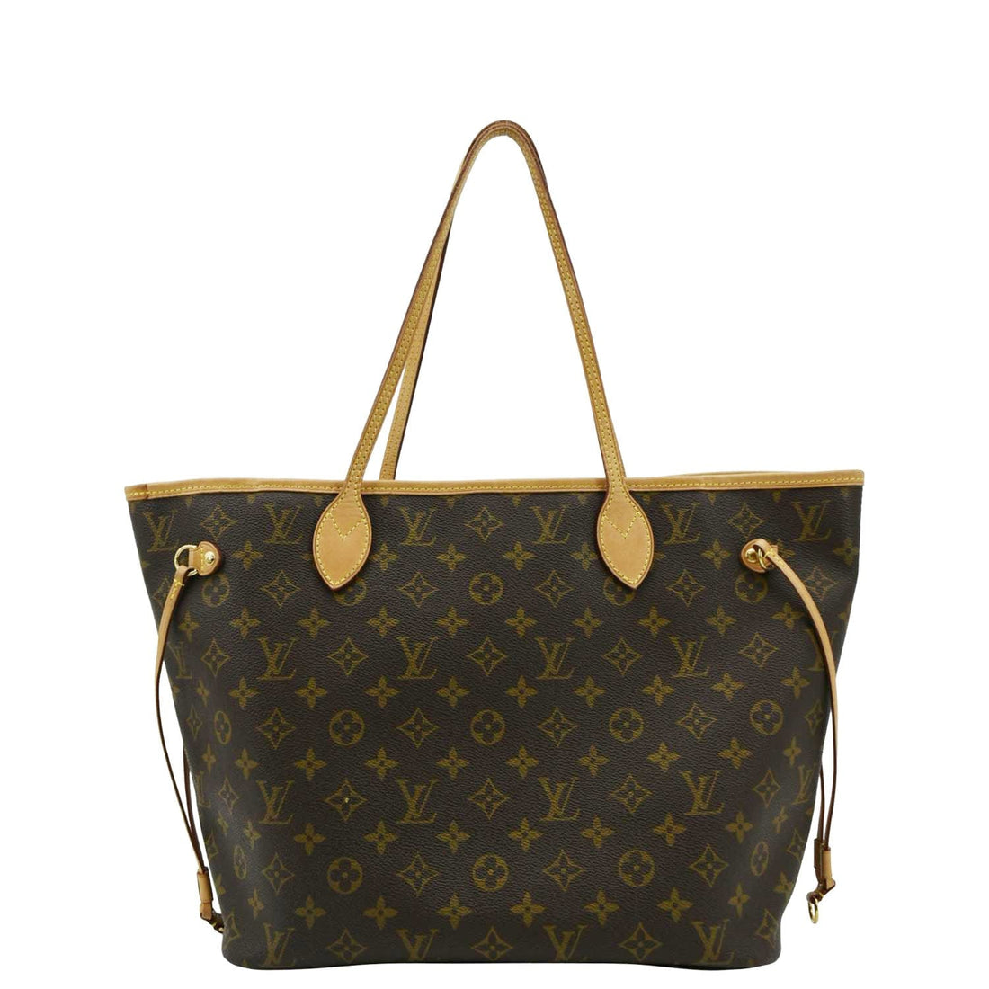 LOUIS VUITTON Neverfull MM Monogram Canvas Shoulder Bag Brown