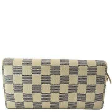 LOUIS VUITTON Emilie Damier Azur Wallet White