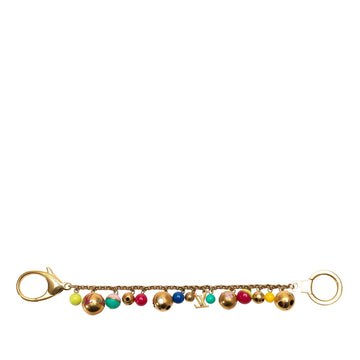 Gold Louis Vuitton Porte Cles Chaine Grelots Bag Charm Key Chain