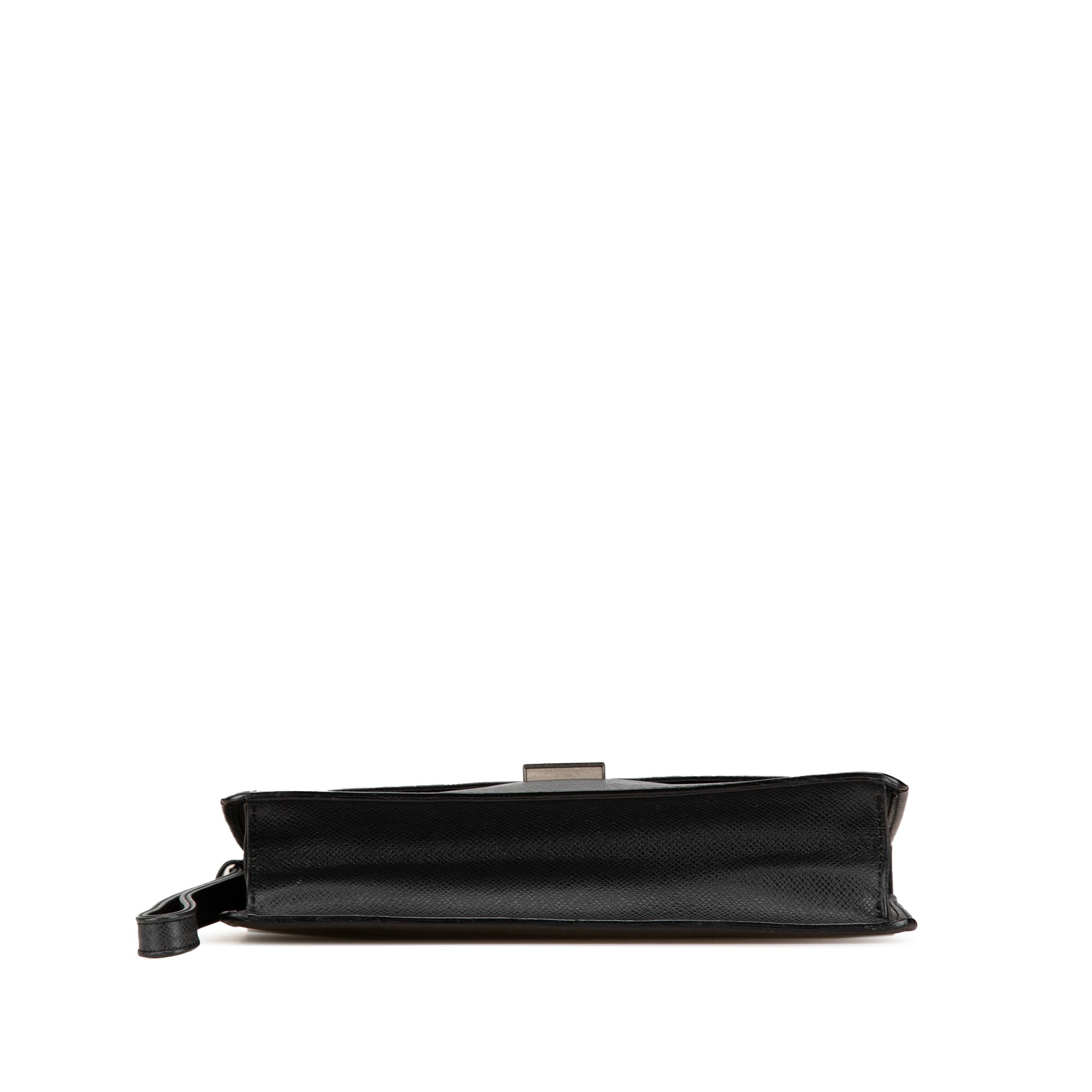 Black Louis Vuitton Taiga Selenga Clutch Bag