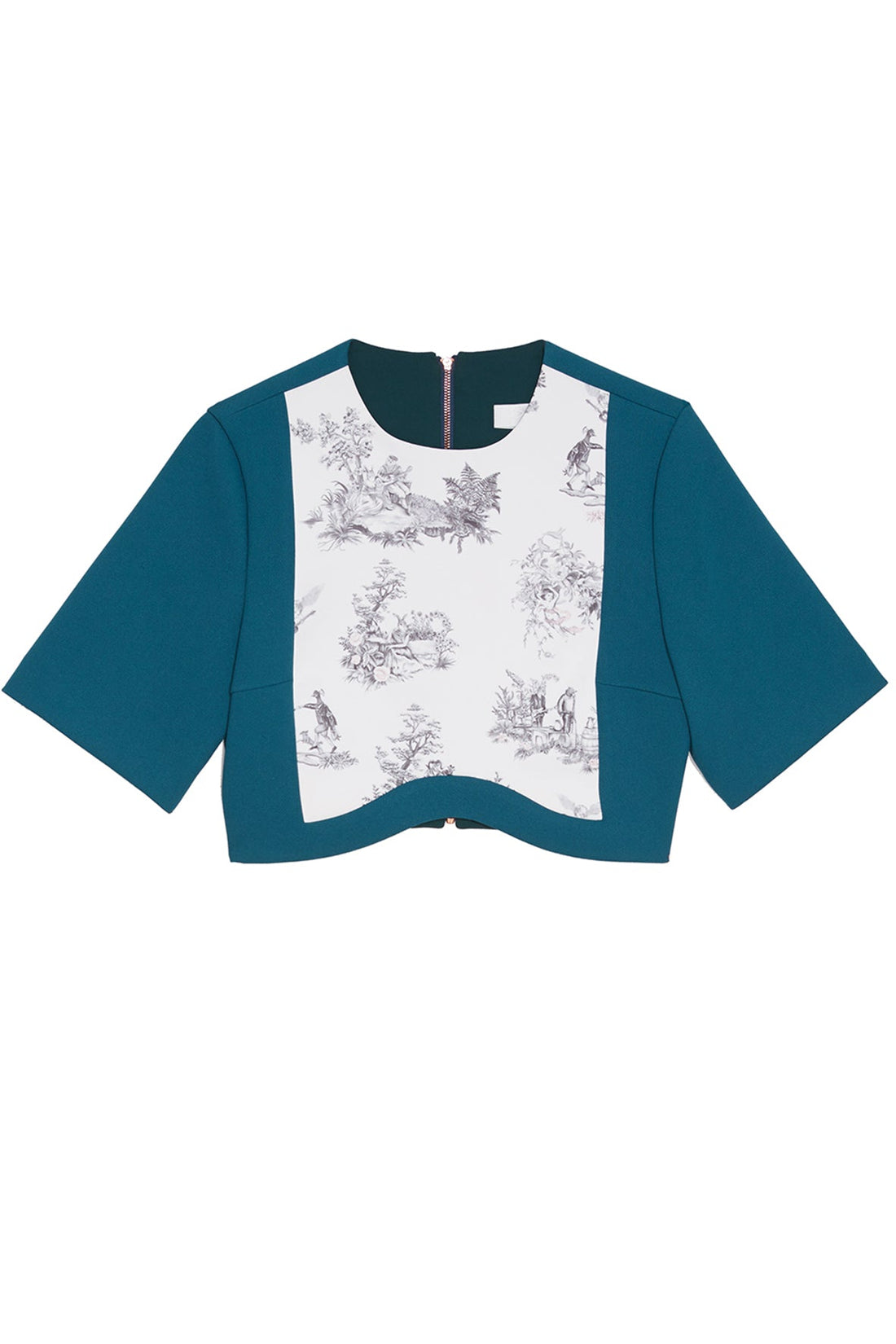 Rebellion Courtesy Short Sleeve Cropped Top