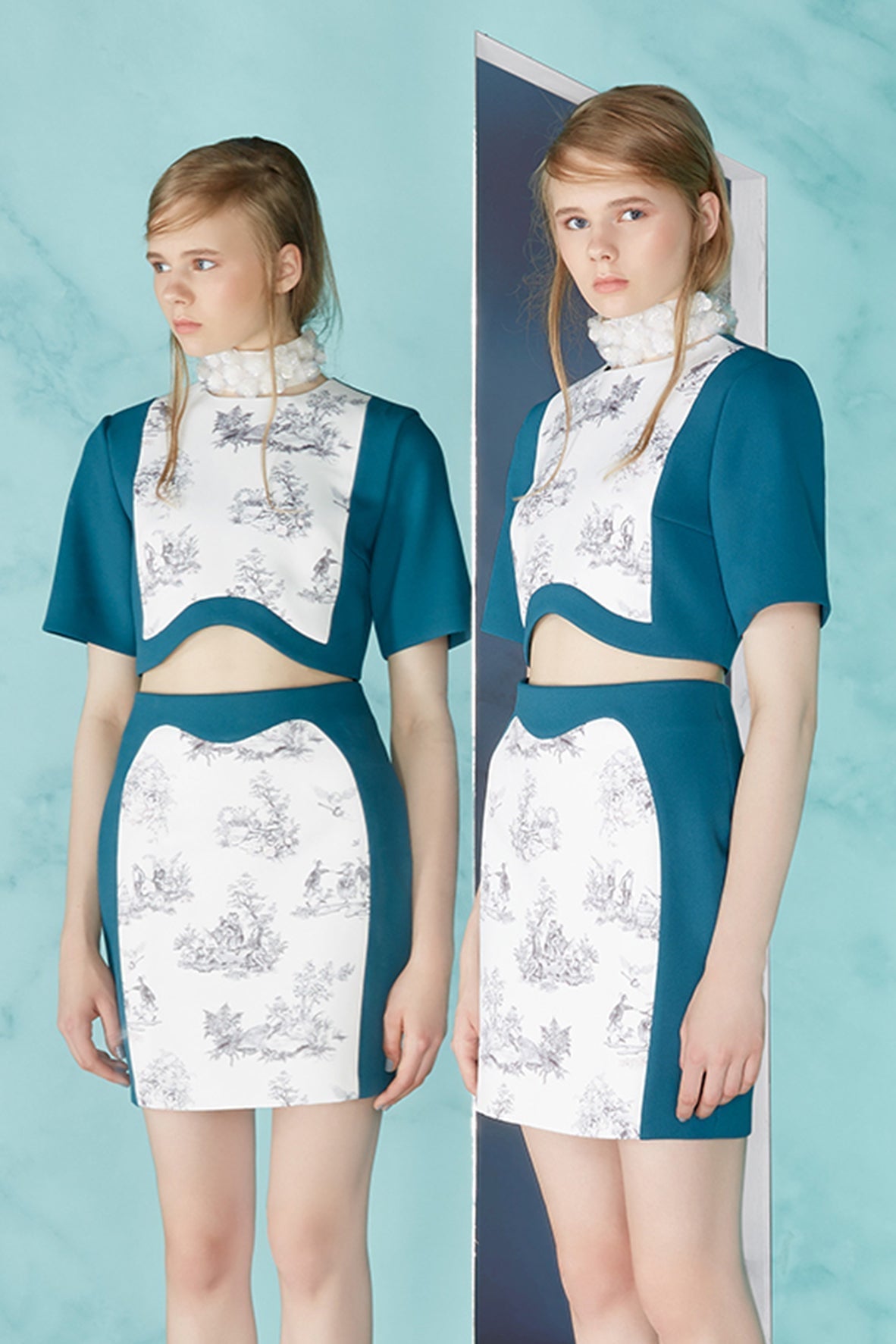 Rebellion Courtesy Short Sleeve Cropped Top