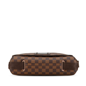 Brown Louis Vuitton Damier Ebene Brooklyn MM Crossbody Bag