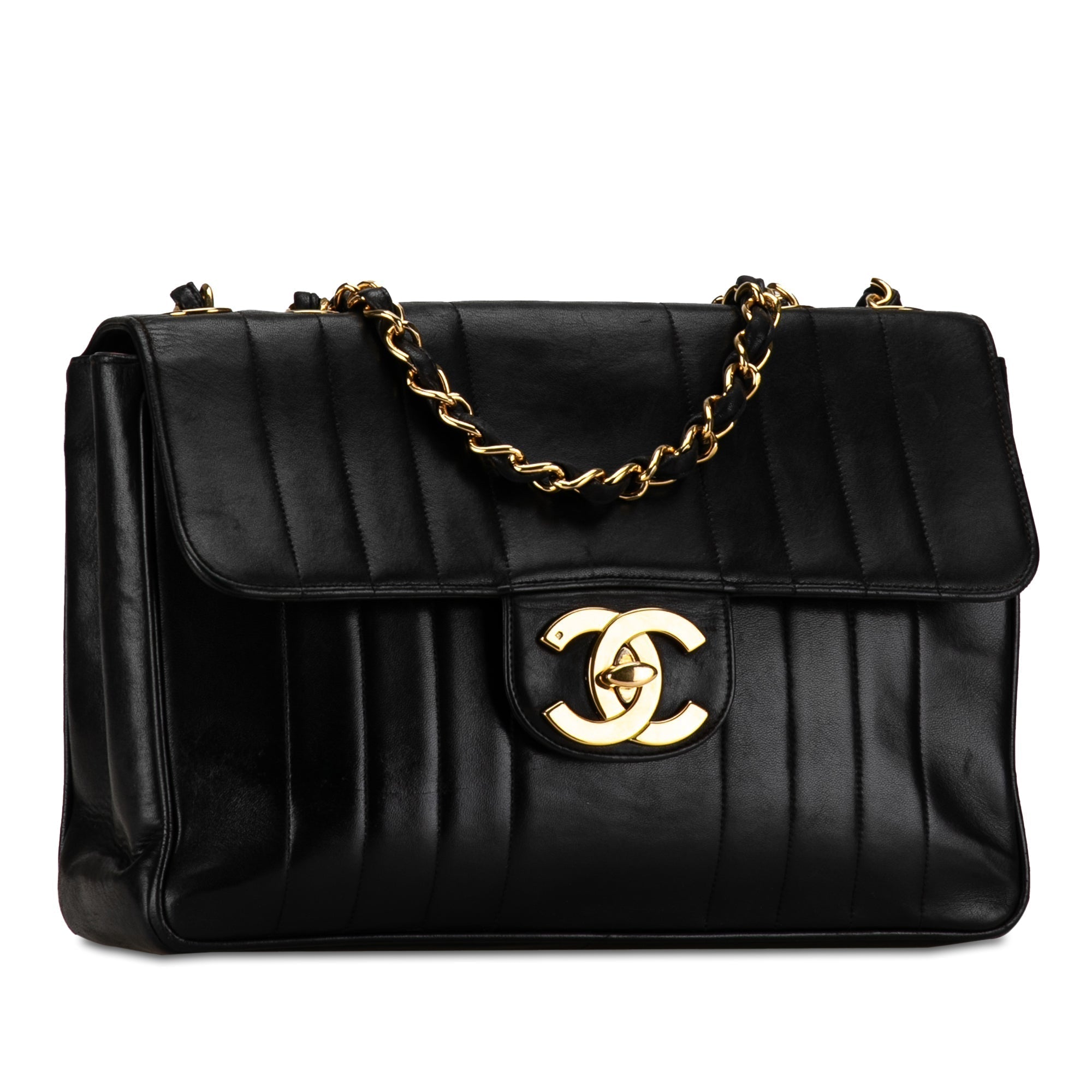 Chanel Jumbo XL Vertical Quilt Flap Shoulder Bag