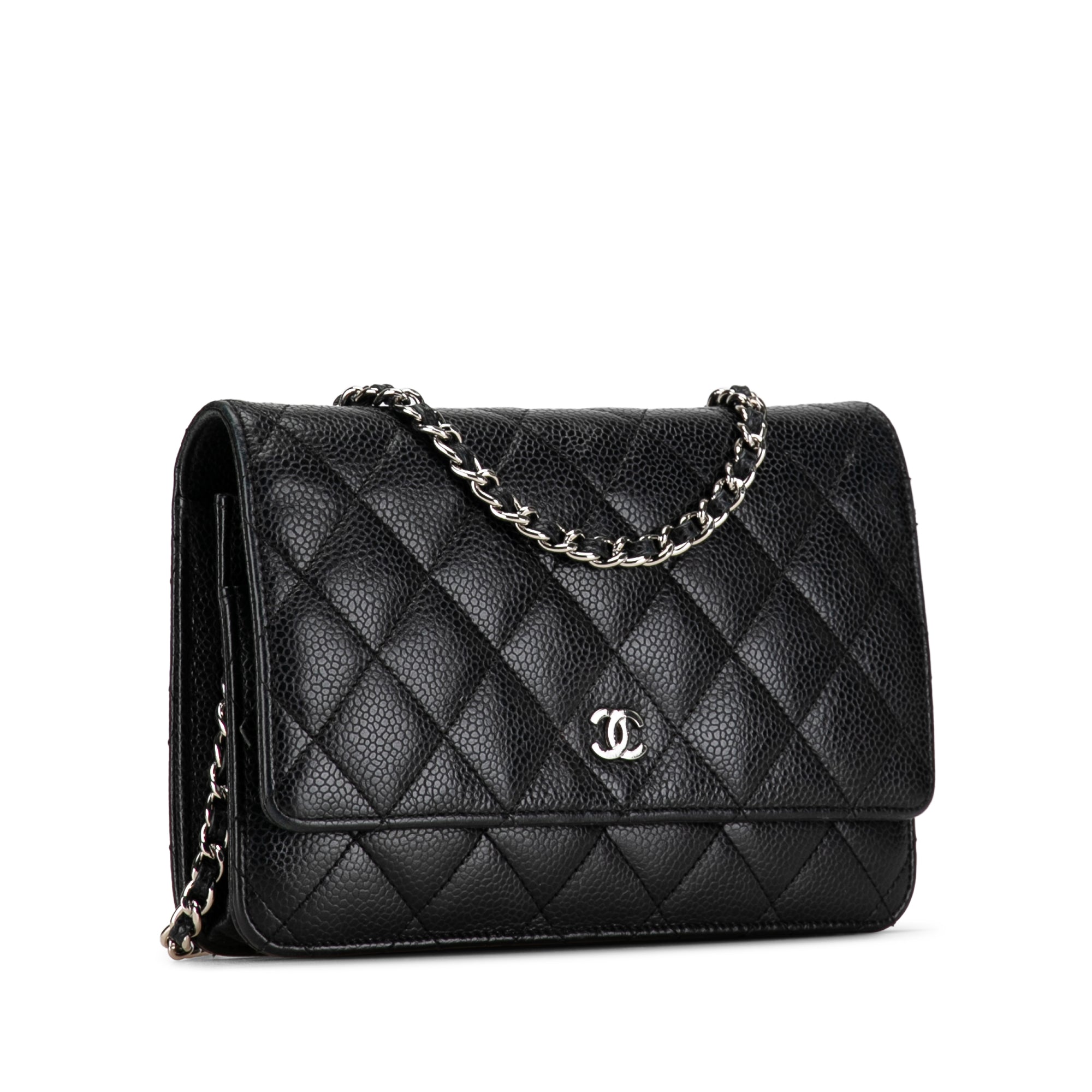 Chanel CC Caviar Wallet on Chain Crossbody Bag