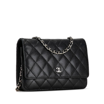 Chanel CC Caviar Wallet on Chain Crossbody Bag