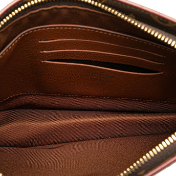 Brown Louis Vuitton Monogram Legacy Chain Clutch