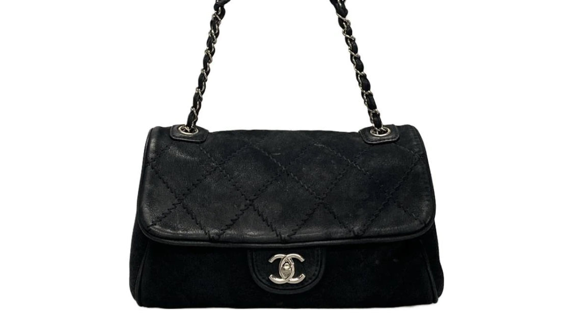Chanel large stitch shoulder bag