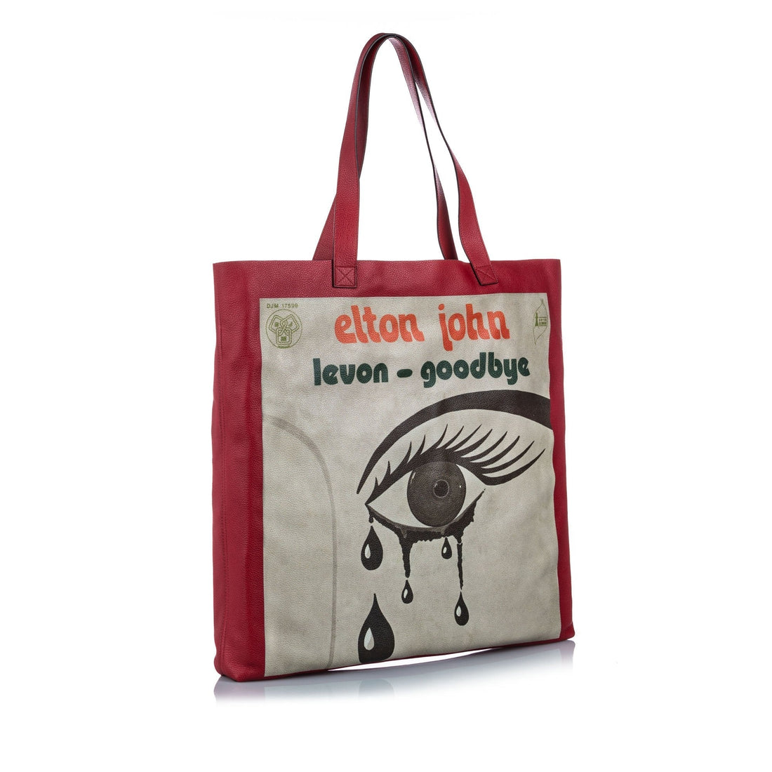 Gucci Red Calf Leather Maxi Elton John Tote Bag Italy