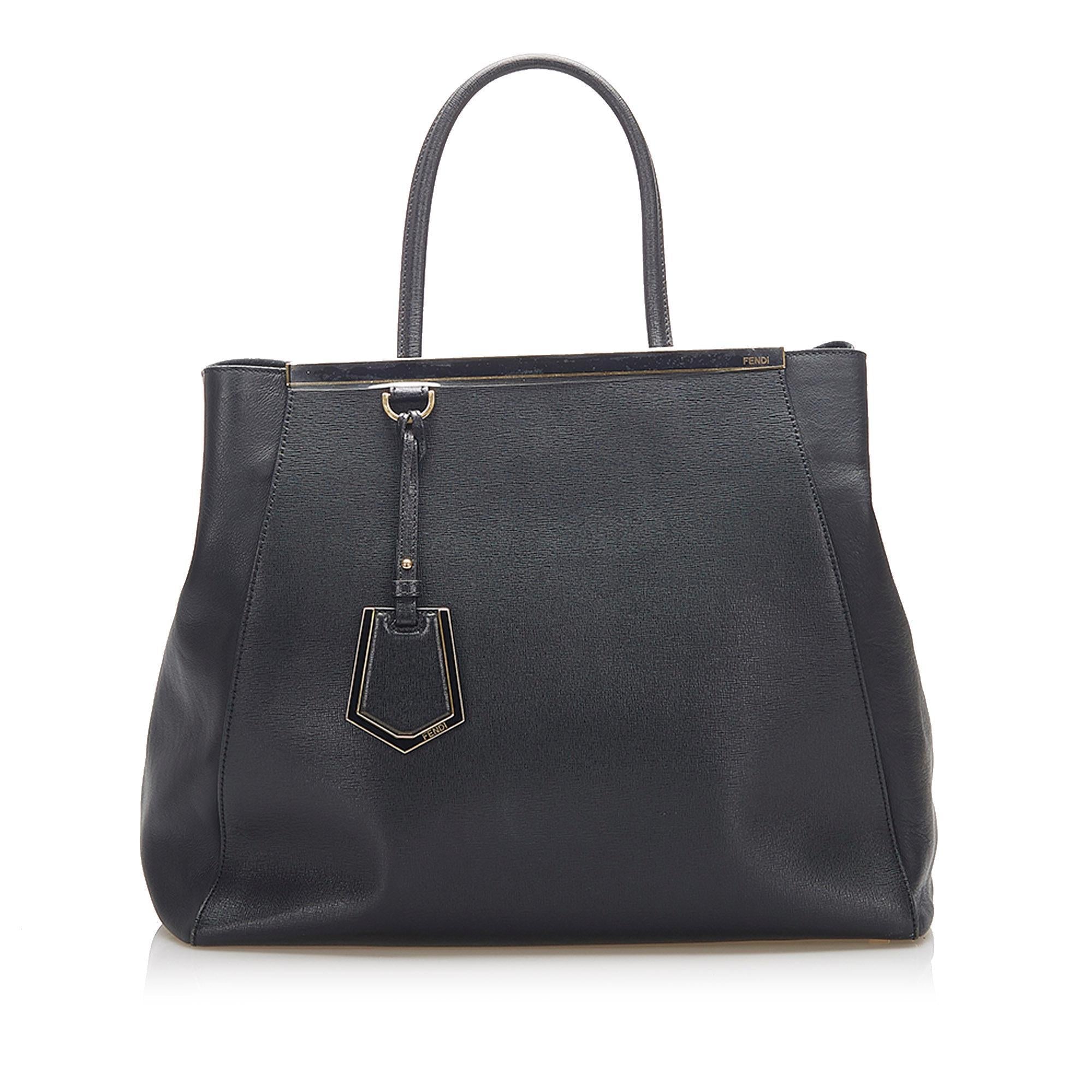 Fendi Saffiano Leather 2Jours Tote (SHG-16385)