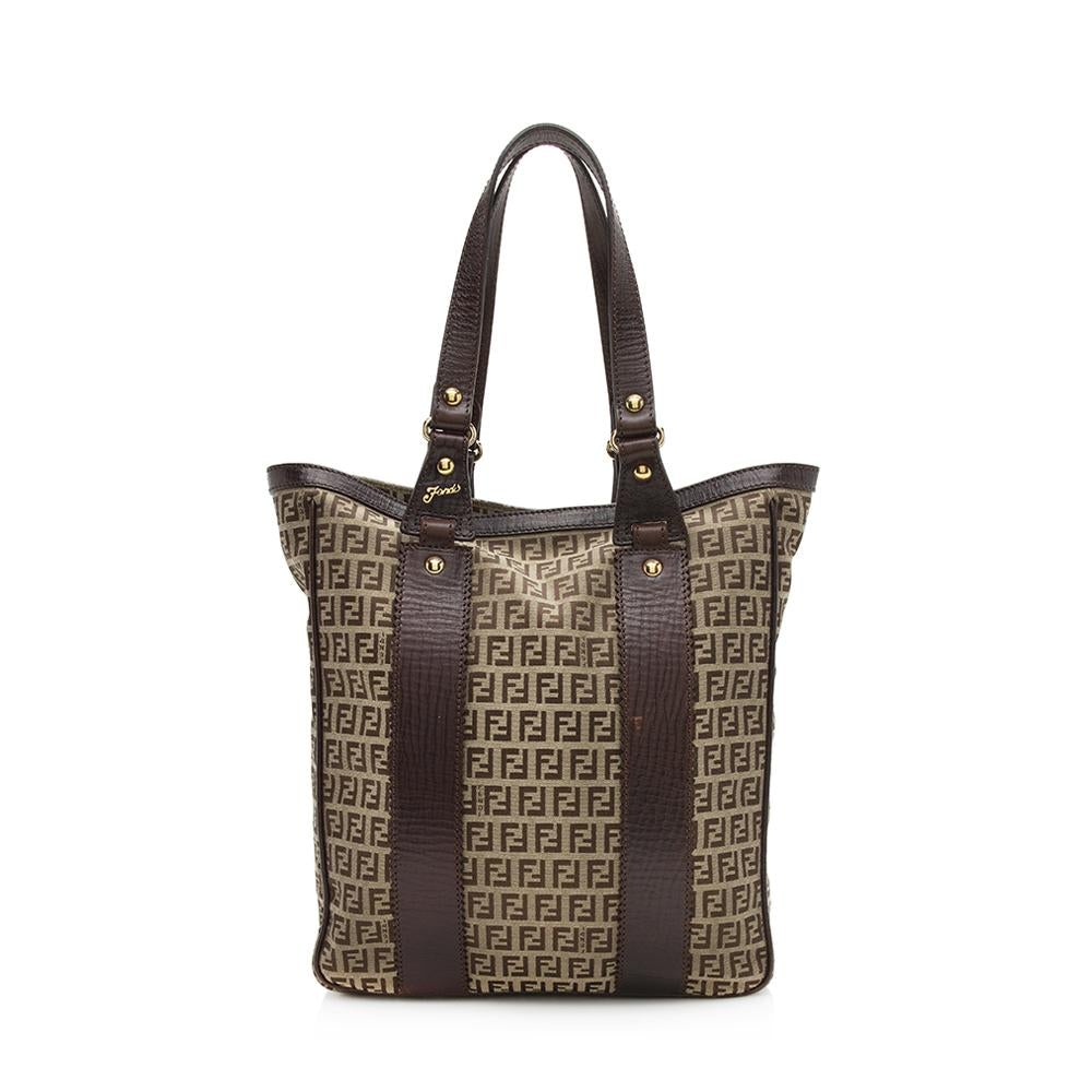 Fendi Canvas Zucchino Tote