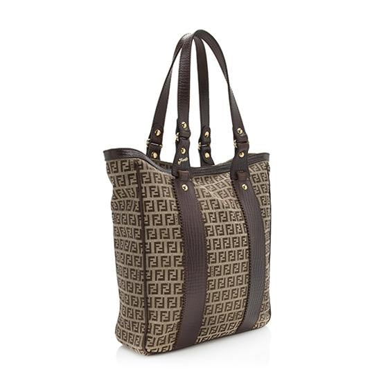 Fendi Canvas Zucchino Tote