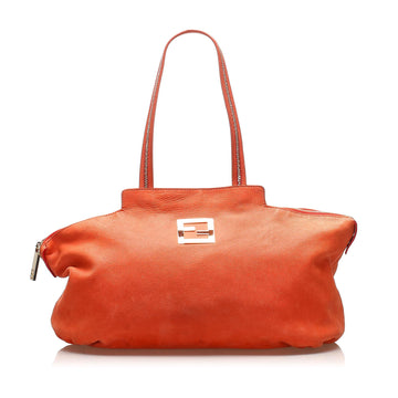 Fendi Chains Leather Tote Bag