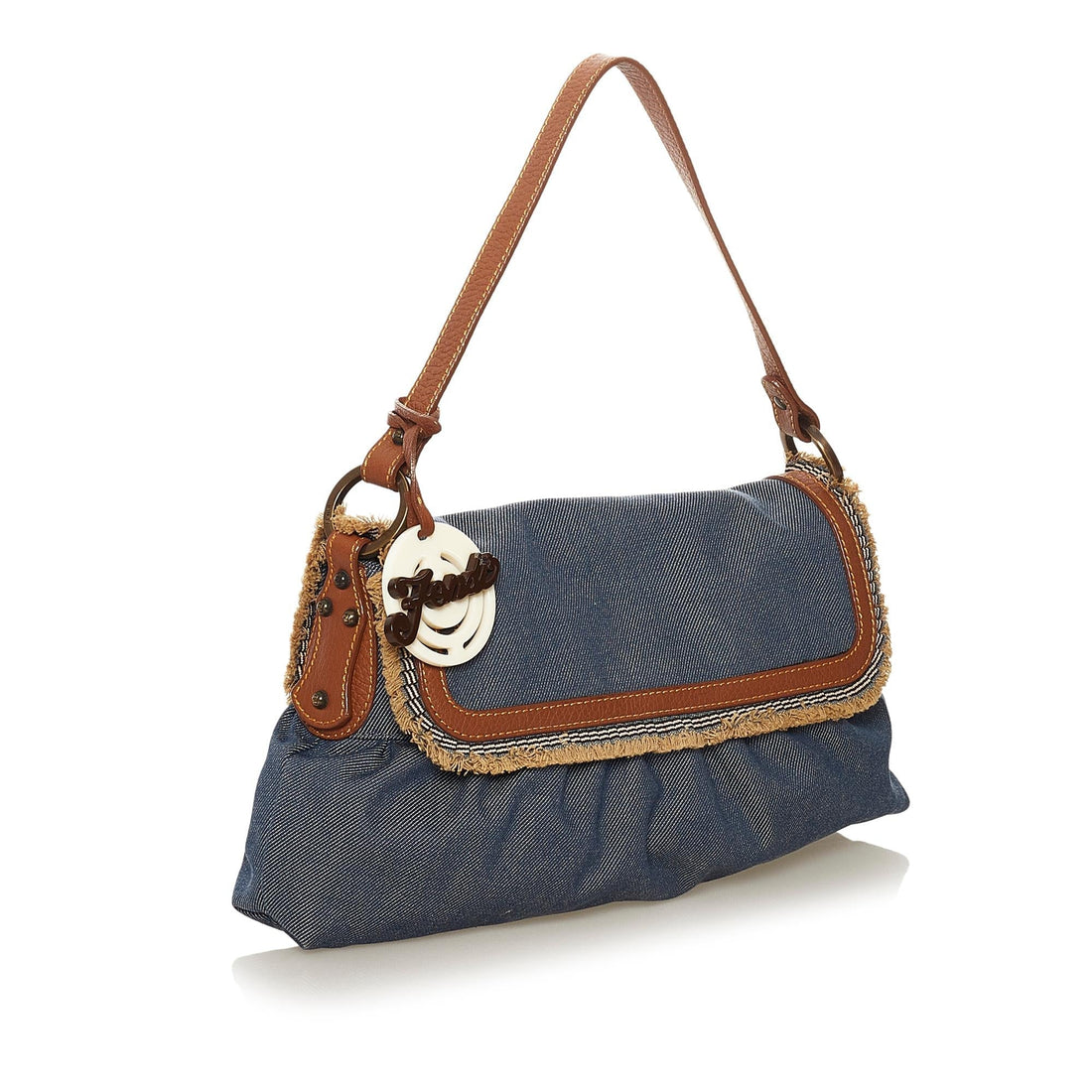 Fendi Chef Denim Shoulder Bag