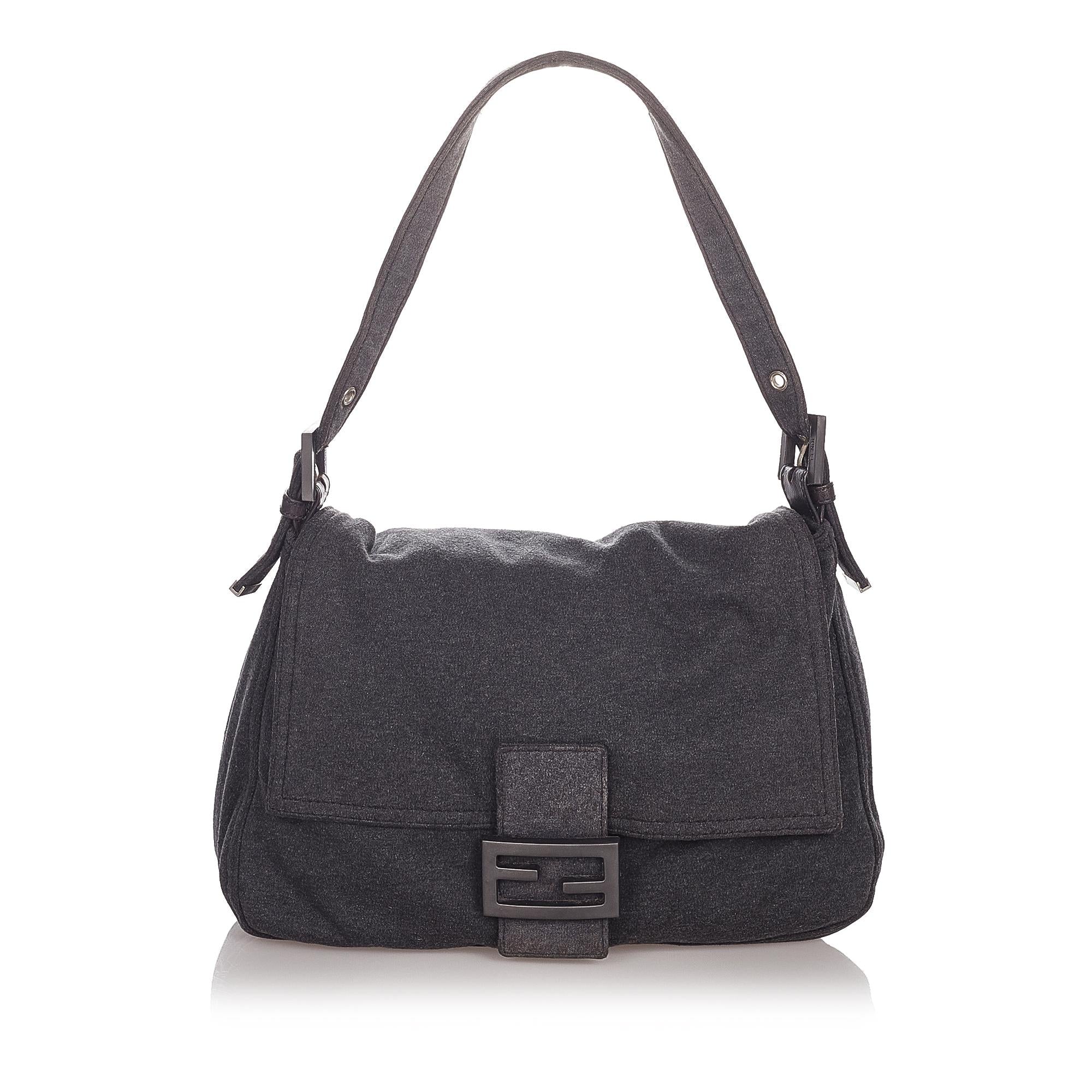 Fendi Cotton Mamma Baguette Shoulder Bag