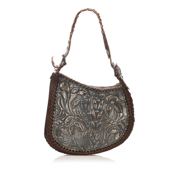 Fendi Embossed Oyster Leather Shoulder Bag (SHG-12396)