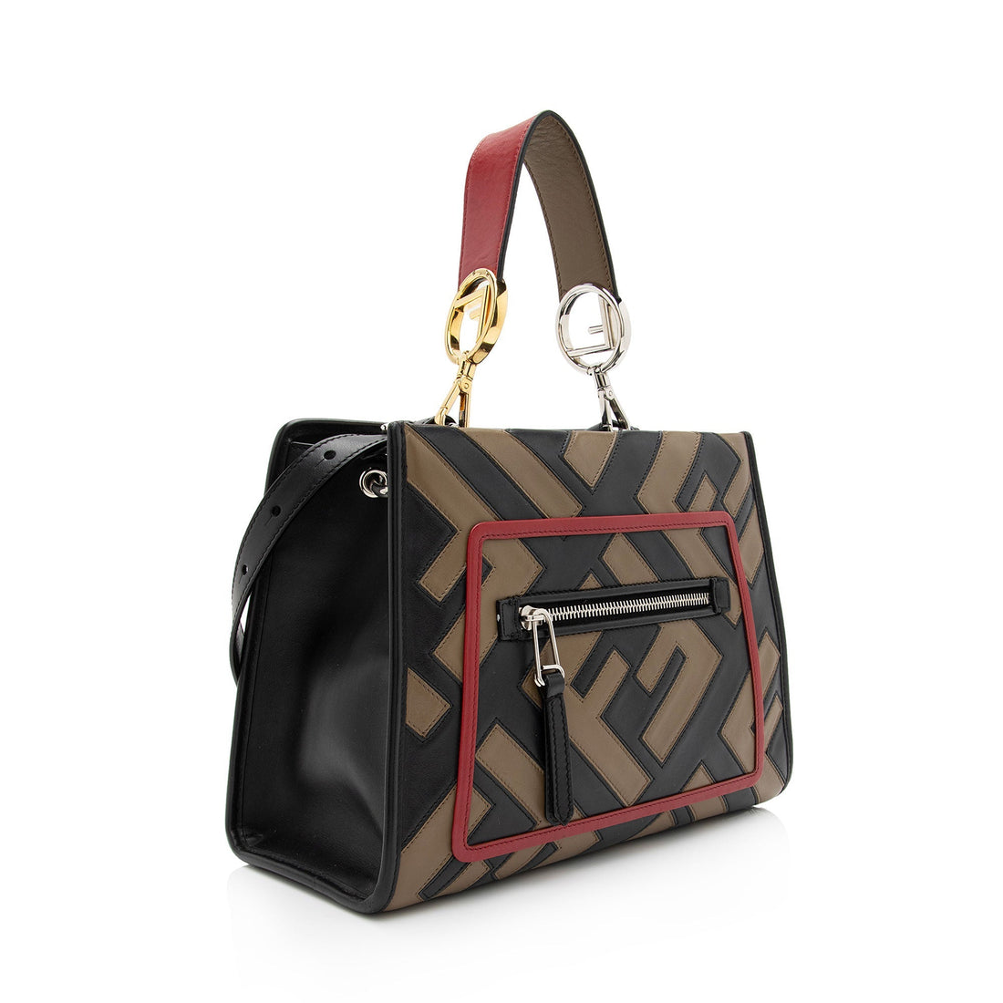 Fendi FF Calfskin Century Runaway Small Tote