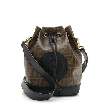 Fendi FF Coated Canvas Mon Tresor Grande Shoulder Bag