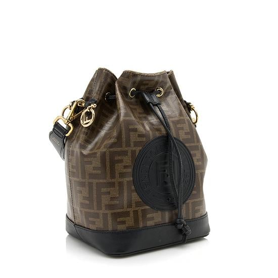 Fendi FF Coated Canvas Mon Tresor Grande Shoulder Bag