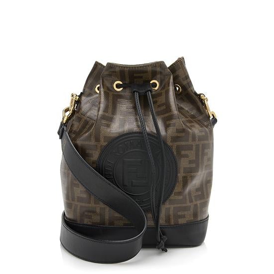 Fendi FF Coated Canvas Mon Tresor Grande Shoulder Bag