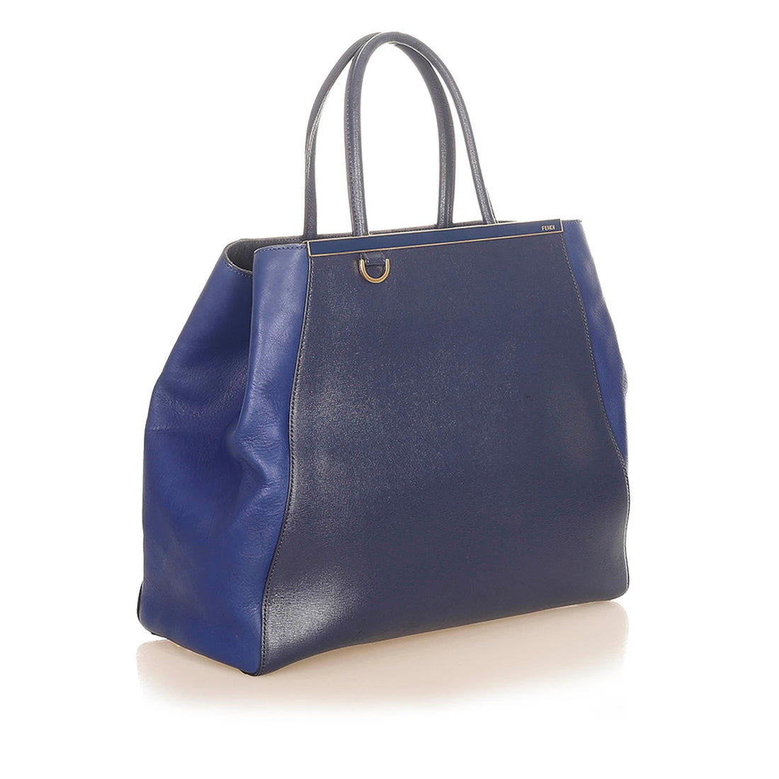 Fendi Large 2Jours Leather Tote Bag