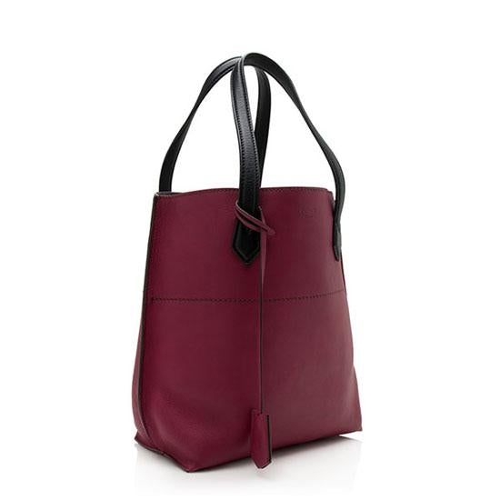 Fendi Leather All In Small Shopping Tote