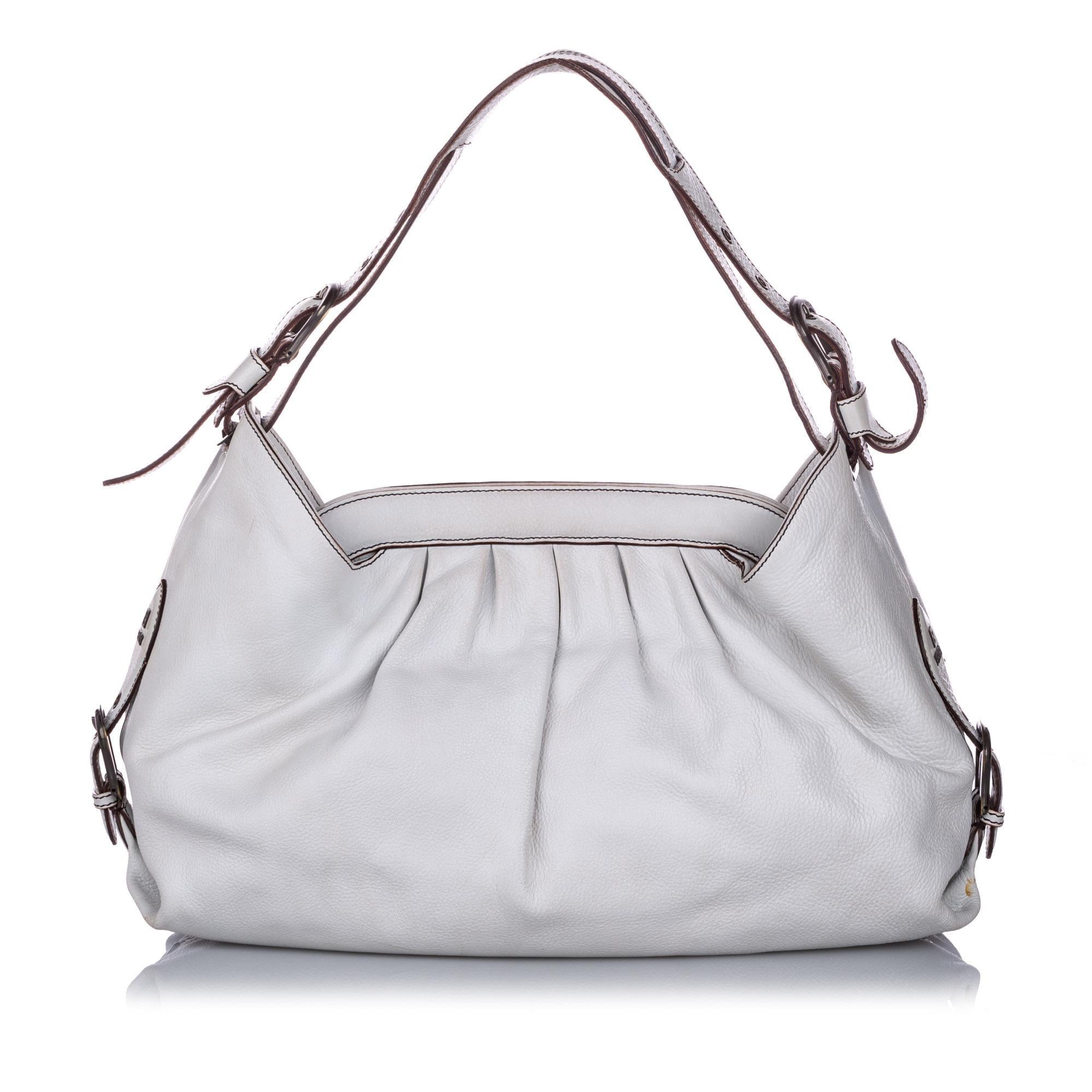 Fendi Leather Borsa Doctor Shoulder Bag (SHG-12173)