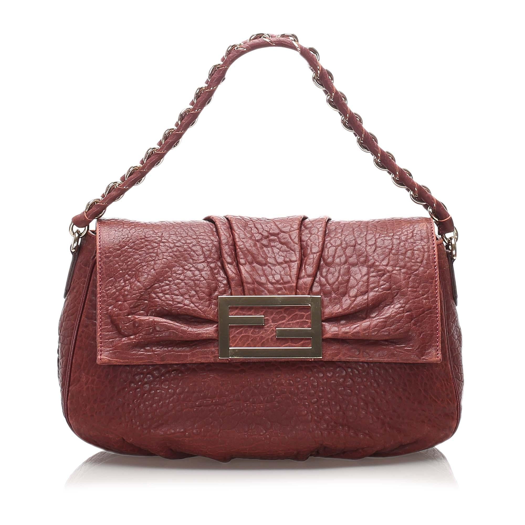 Fendi Leather Mia Shoulder Bag (SHG-10234)