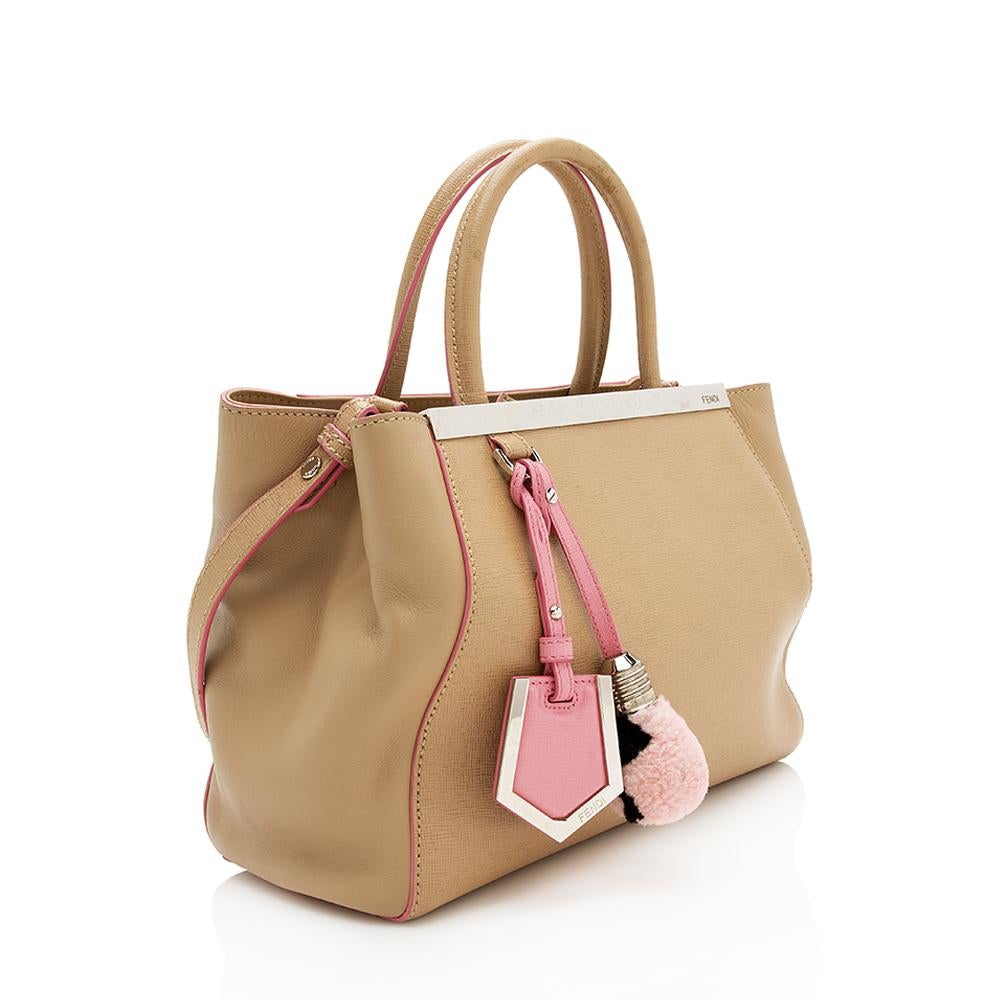 Fendi Leather Petite 2Jours Tote (SHF-11781)