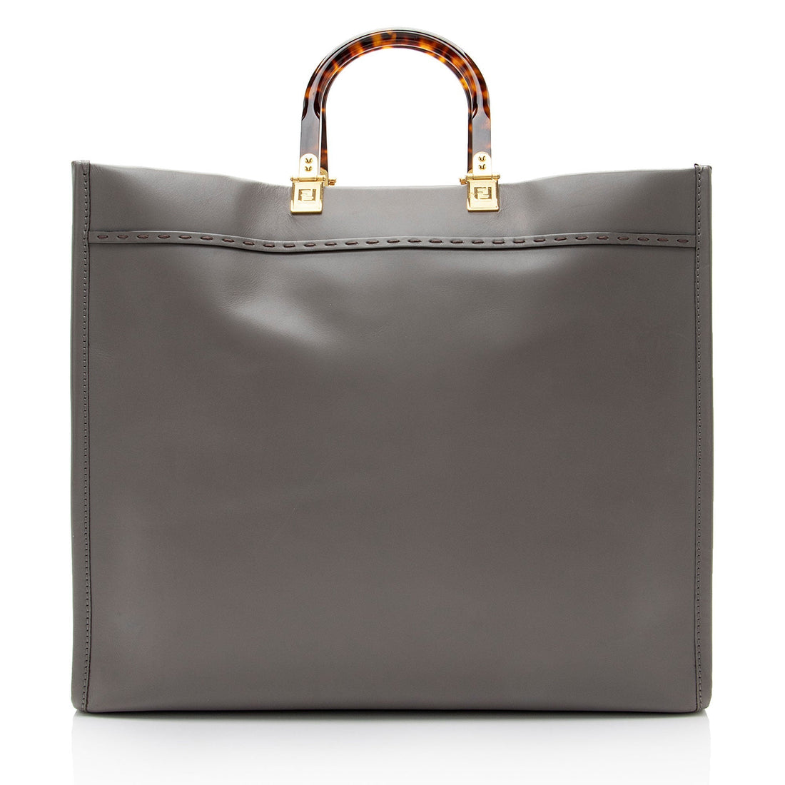 Fendi Leather Sunshine Large Shopper Tote (SHF-V85fxB)