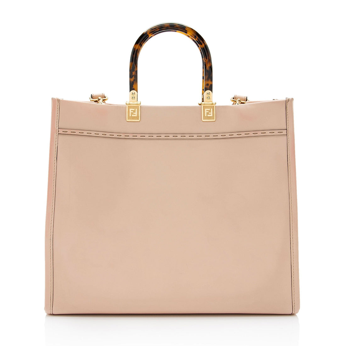 Fendi Leather Sunshine Medium Shopper Tote (SHF-TLlb2r)
