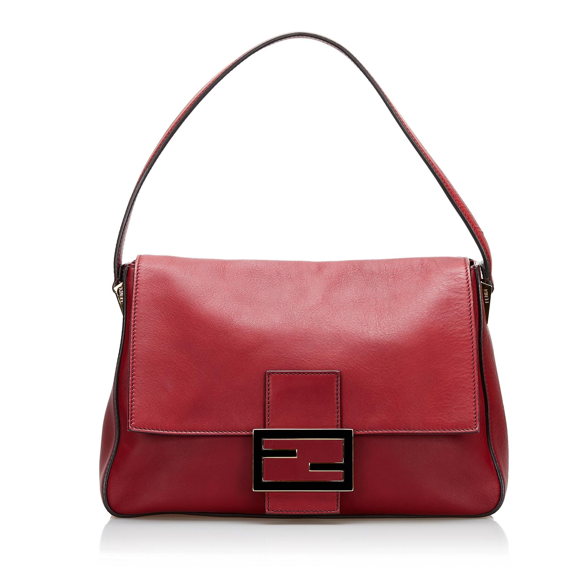 Fendi Mamma Forever Leather Shoulder Bag