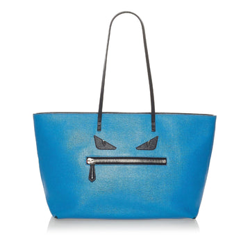 Fendi Medium Monster Roll Leather Tote Bag