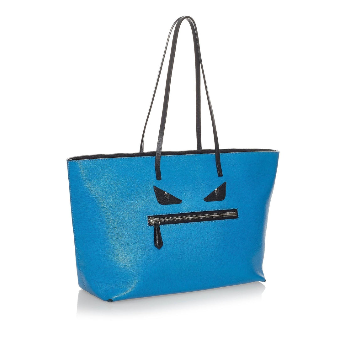 Fendi Medium Monster Roll Leather Tote Bag