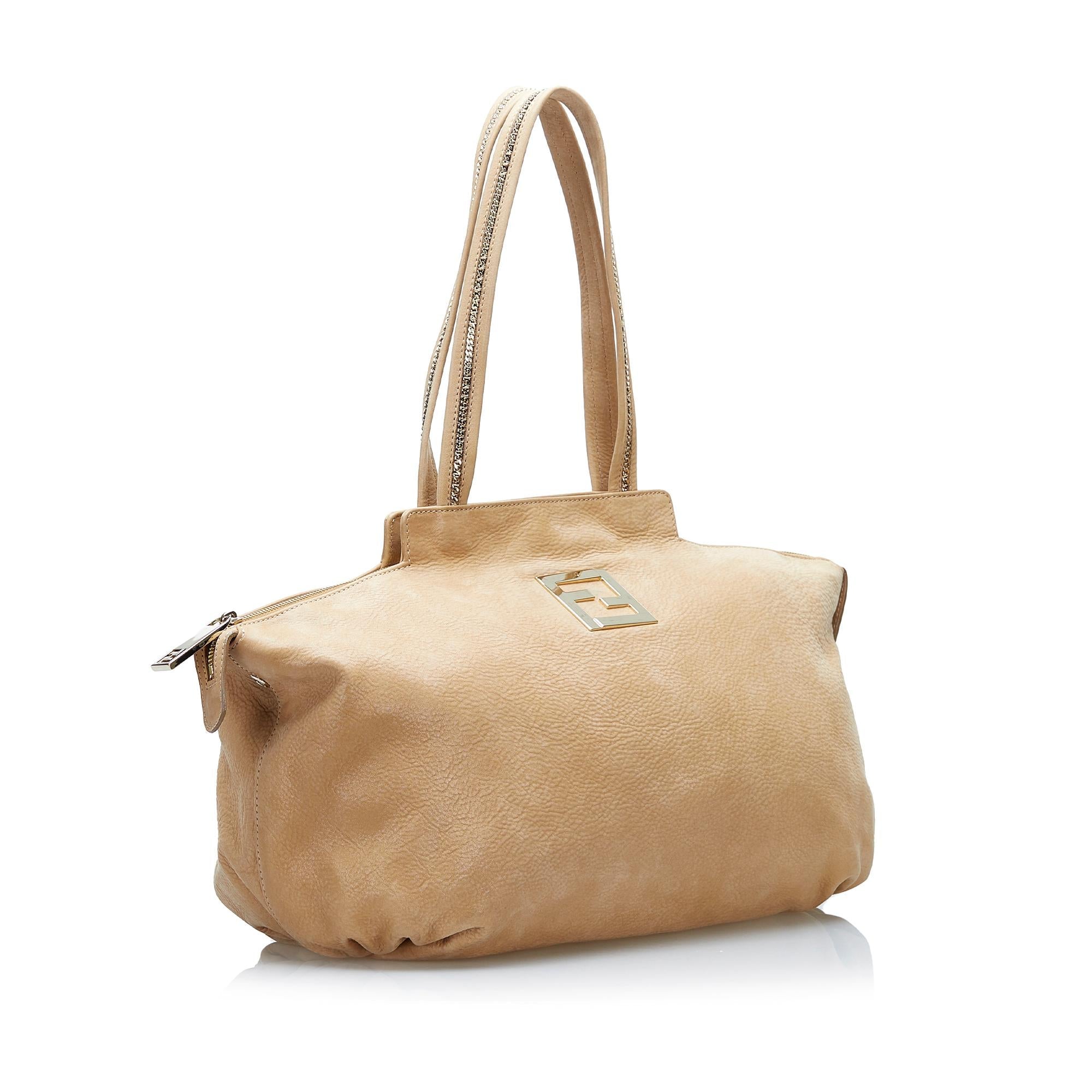 Fendi Nubuck Chains Tote (SHG-36773)