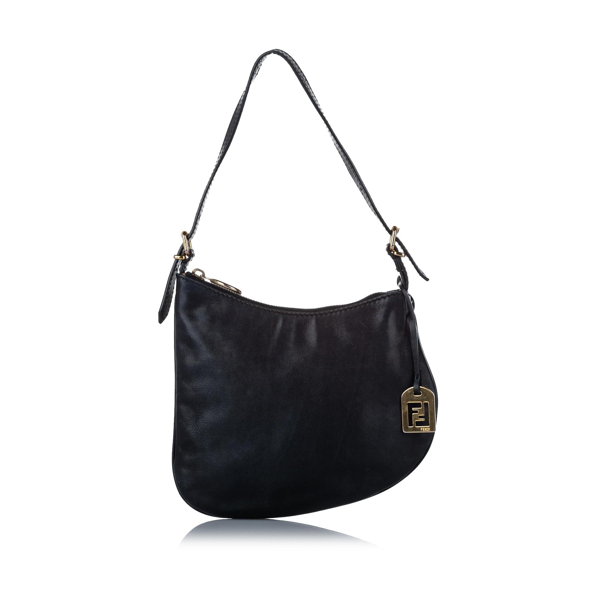 Fendi Oyster Leather Shoulder Bag