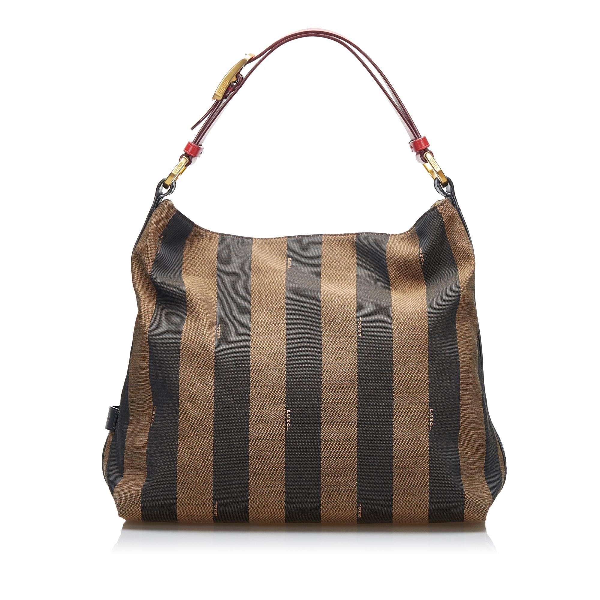 Fendi Pequin Shoulder Bag