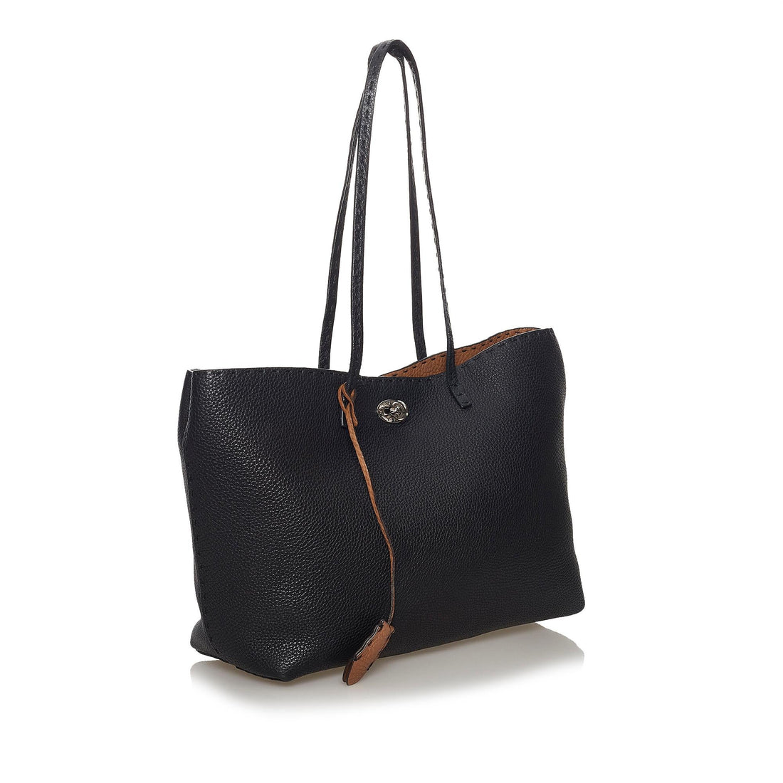 Fendi Selleria Carla Leather Tote Bag