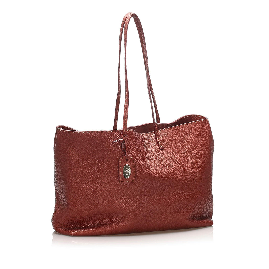 Fendi Selleria Leather Tote Bag (SHG-12671)