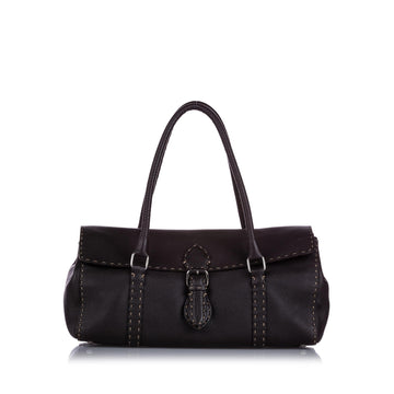 Fendi Selleria Linda Leather Shoulder Bag (SHG-12306)