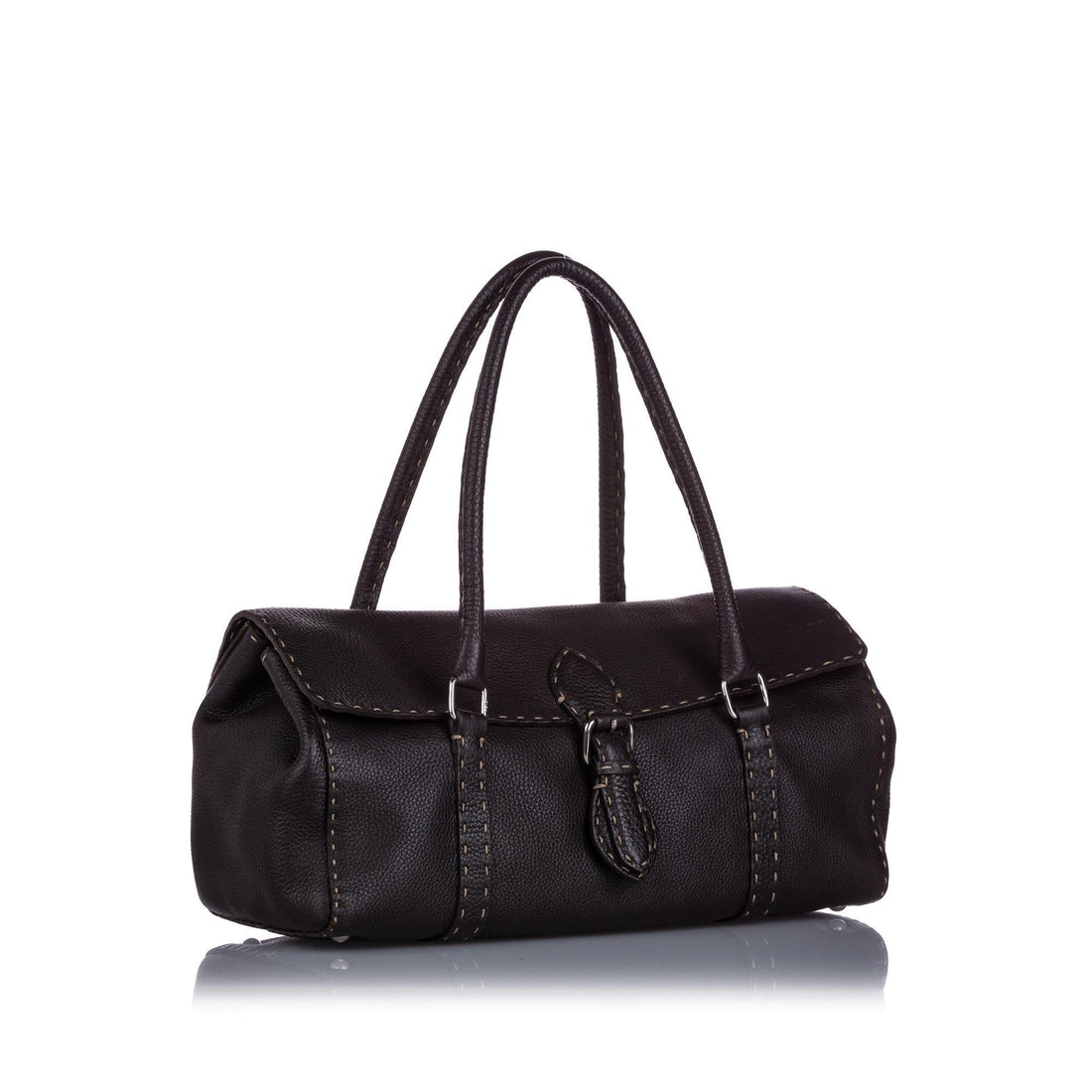 Fendi Selleria Linda Leather Shoulder Bag (SHG-12306)