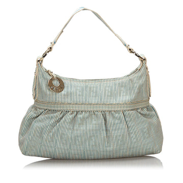 Fendi Leather Striped Chef Shoulder Bag (SHG-10053)